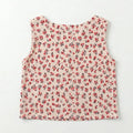 Floral Sleeveless Top for Girls - pink - MEME