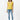 Flutter Sleeve V-Neck Top for Women - Yellow - MEME