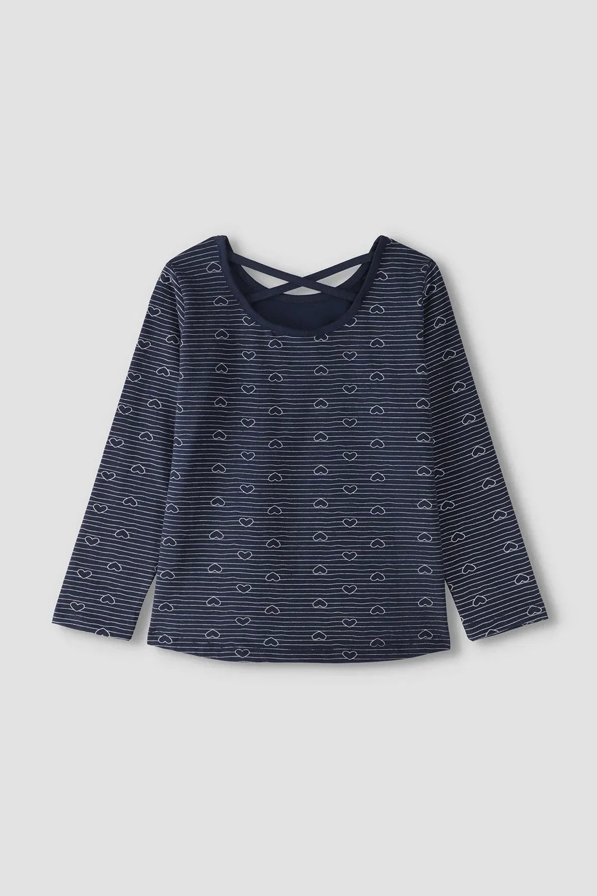 Printed T-Shirt For Girl - Navy - MEME