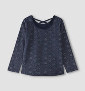 Printed T-Shirt For Girl - Navy - MEME