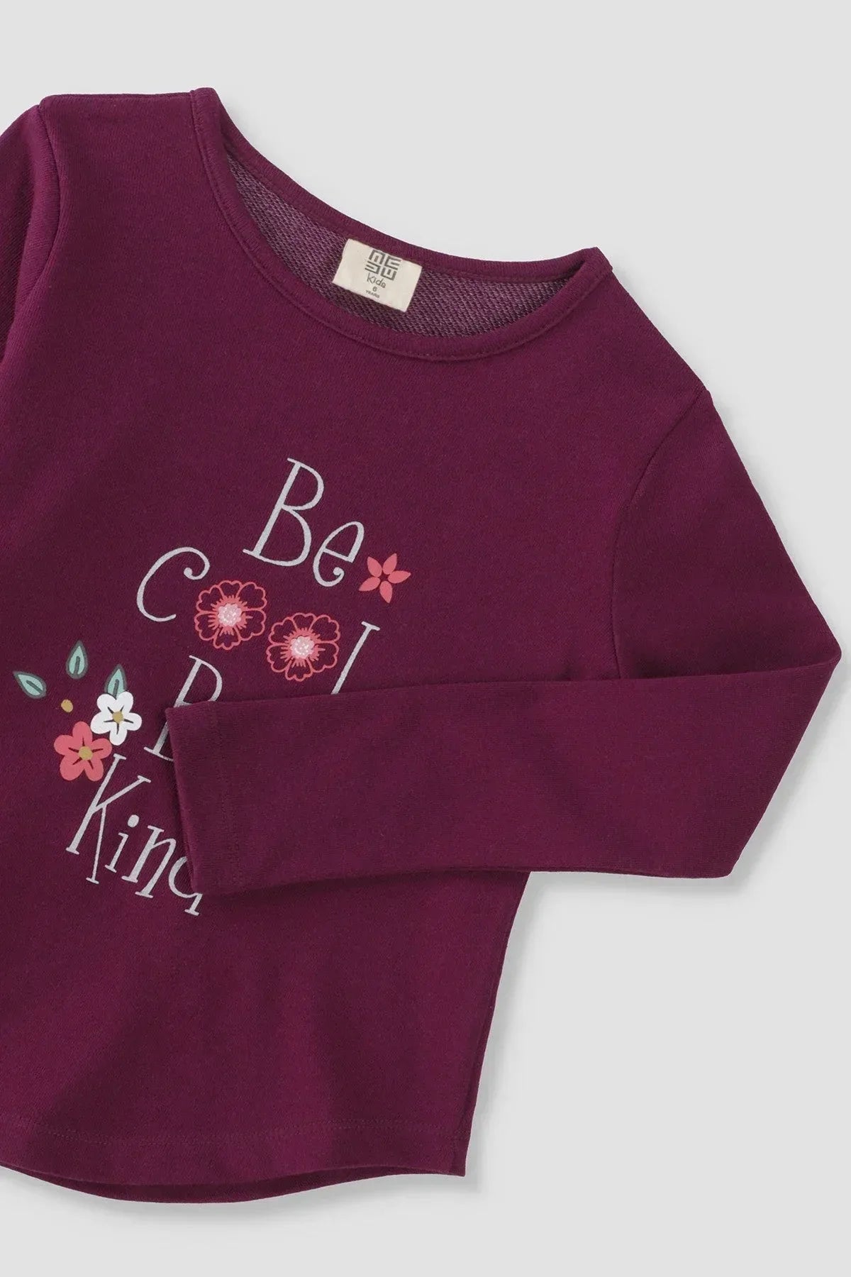 Printed T-Shirt For Girl - Purple - MEME