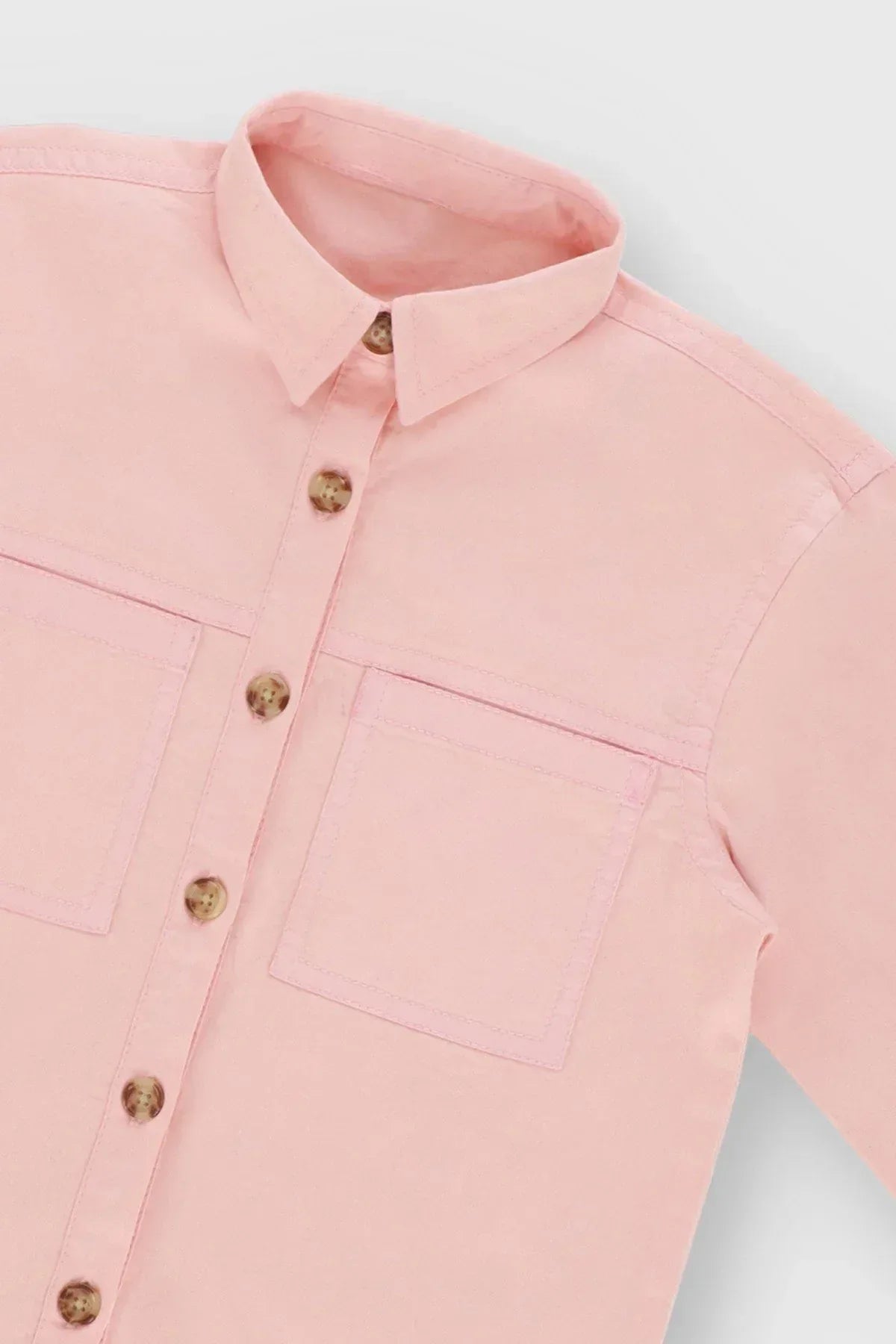 Solid Shirt For Girl - Pink - MEME
