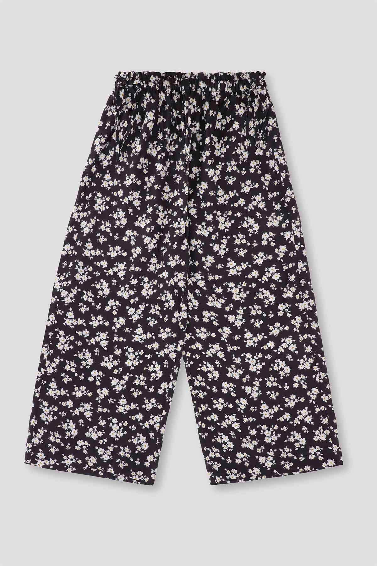 Girls Floral Printed Pants