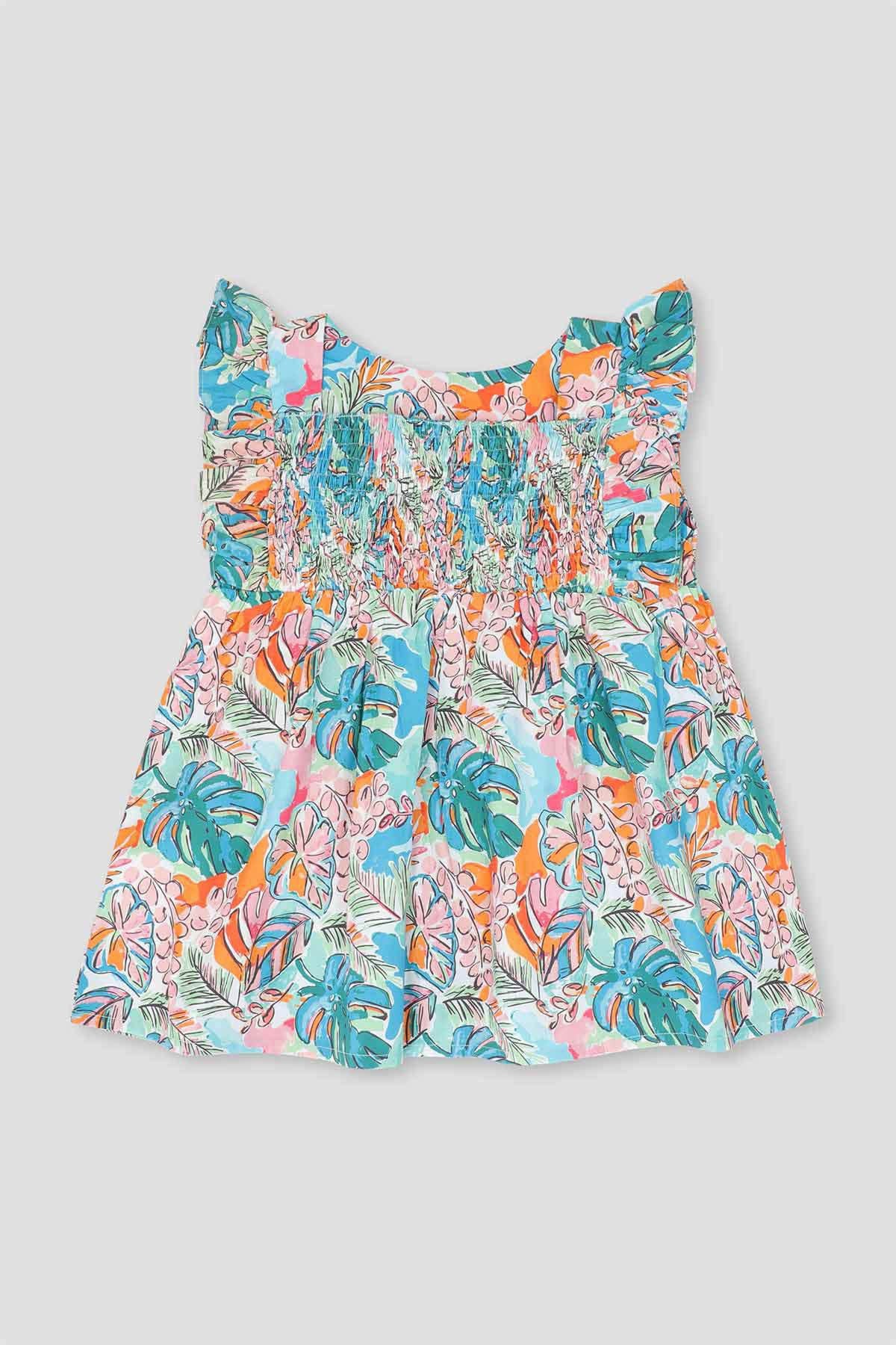 Baby Girl Printed Midi Dress 