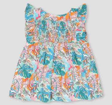 Baby Girl Printed Midi Dress 