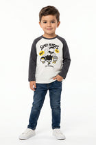 GRAPHIC RAGLAN SLEEVE T-SHIRT FOR BABY BOYS