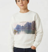 Graphic Sweatshirt For Boys - Off-White - MEME