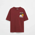 Graphic T-Shirt for Boys - Maroon - MEME