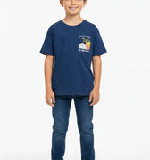 Graphic T-Shirt for Boys - Navy Blue - MEME