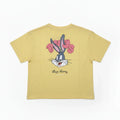 Graphic Cotton T-Shirt for Girls - Pale Banana - MEME