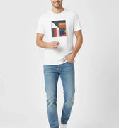 Printed T-Shirt For Men - White - MEME