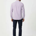 Stripe Shirt For Men - Purple - MEME
