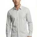 Stripe Shirt For Men - Grey - MEME