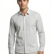 Stripe Shirt For Men - Grey - MEME