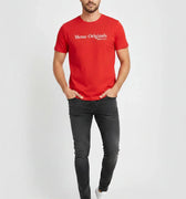 Printed T-Shirt For Men - Red - MEME