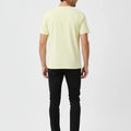 Crew Neck Basic T-Shirt For Men - Beige - MEME