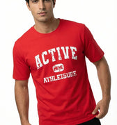 Printed T-Shirt For Men - Tango Red - MEME