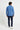 Solid Button Down Shirt For Men - Indigo - MEME