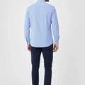 Stripe Shirt For Men - Mid Blue - MEME