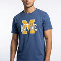 Printed T-Shirt For Men - Insignia Blue - MEME