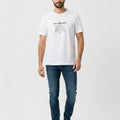 Printed T-Shirt For Men - White - MEME