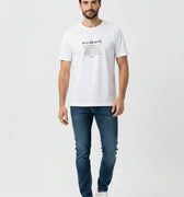 Printed T-Shirt For Men - White - MEME