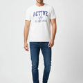 Printed T-Shirt For Men - White - MEME