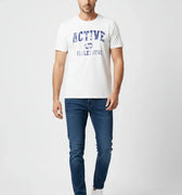 Printed T-Shirt For Men - White - MEME