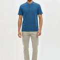 Henly Polo T-Shirt For Men - Blue - MEME