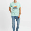 Graphic T-Shirt For Men - Turquoise - MEME