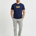 Printed T-Shirt For Men - Navy - MEME