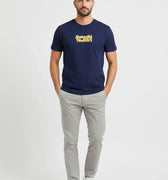 Printed T-Shirt For Men - Navy - MEME