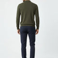 Polo Neck Sweater For Men - Rifle Green - MEME