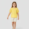 Solid Blouse For Girl - Yellow - MEME
