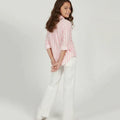 Striped Shirt For Girl - Pink - MEME
