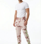 Tie Dye Jogger Pant For Men - White - MEME