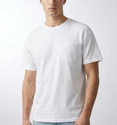 Crew Neck Basic T-Shirt For Men - White - MEME