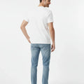 Crew Neck Basic T-Shirt For Men - White - MEME