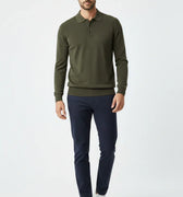 Polo Neck Sweater For Men - Rifle Green - MEME