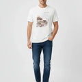 Printed T-Shirt For Men - White - MEME