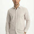 Stripe Shirt For Men - Beige - MEME