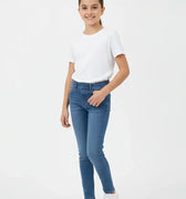 Medium Wash Skinny Denim Jegging For Girl - Mid Blue - MEME