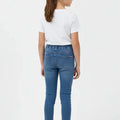 Medium Wash Skinny Denim Jegging For Girl - Mid Blue - MEME