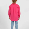 Solid Shirt For Girl - Hot Pink - MEME