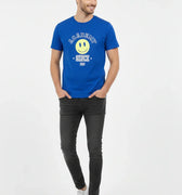 Printed T-Shirt For Men - Blue Quartz - MEME