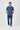 Printed Half Sleeve Shirt For Men - Blue - MEME