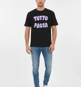 Printed T-Shirt For Men - Black - MEME