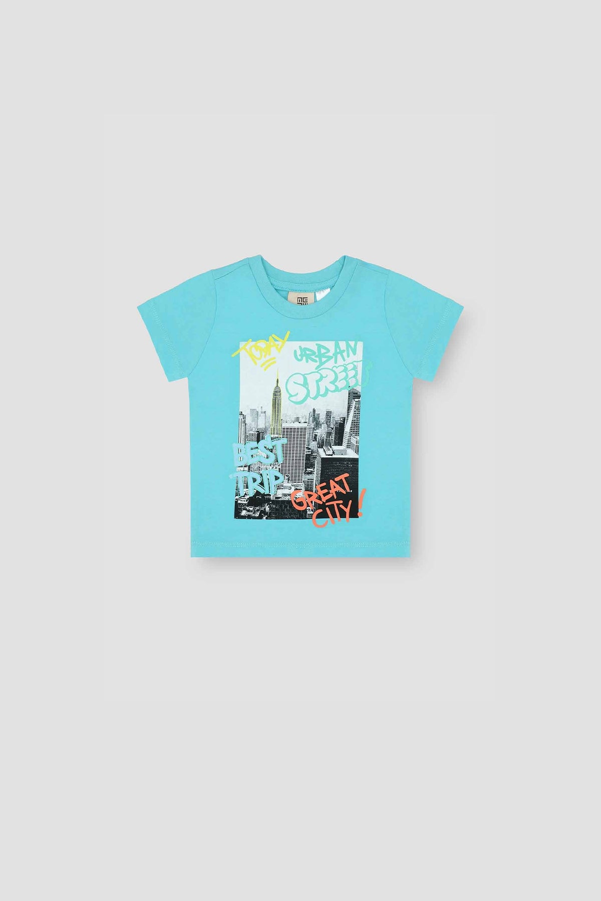 Graphic T-Shirt For Baby Boy - Turquoise