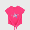 Graphic T-Shirt For Baby Girl - Fuchsia - MEME