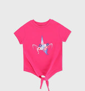 Graphic T-Shirt For Baby Girl - Fuchsia - MEME
